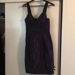 Purple taffeta Banana Republic dress
